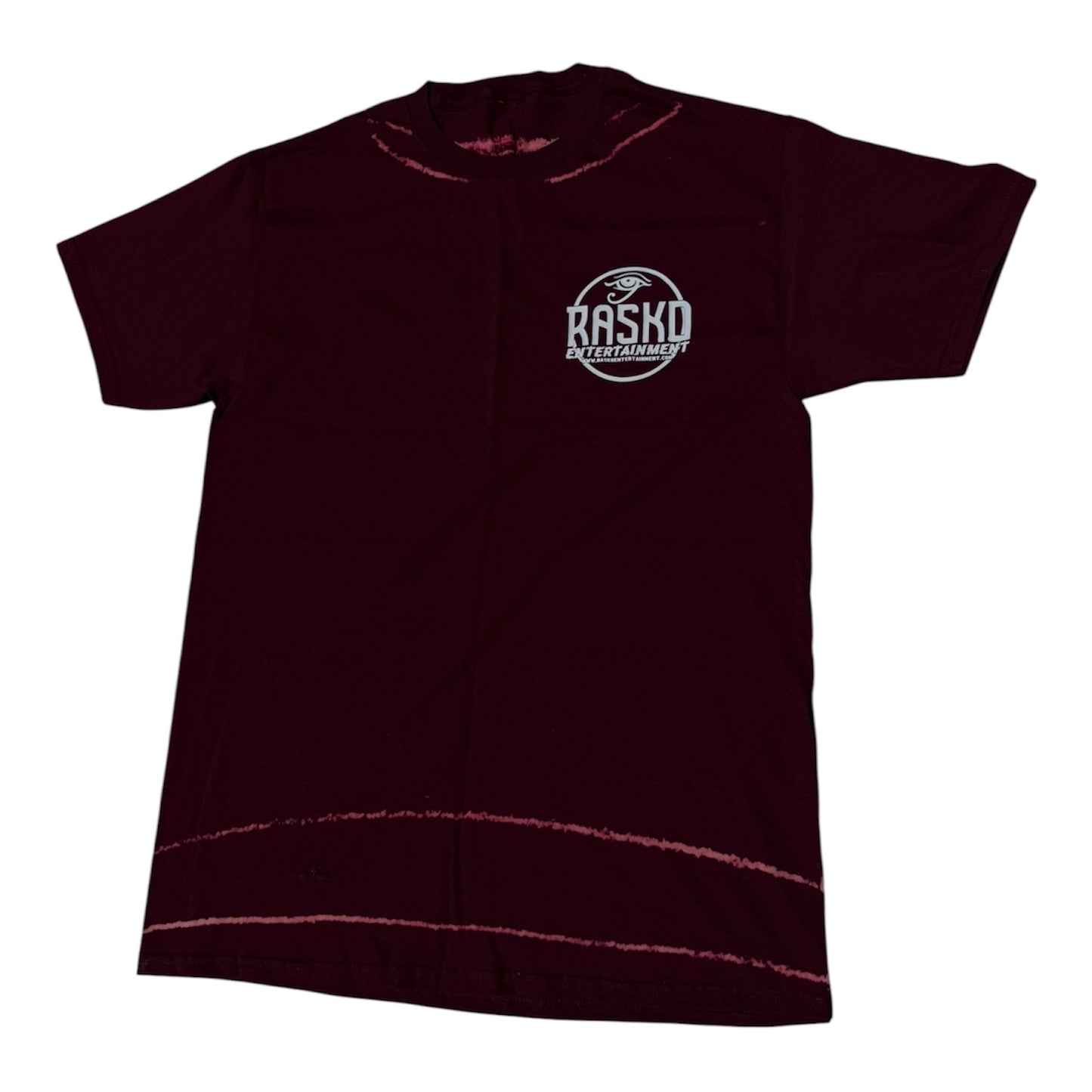 RASKO ENTERTAINMENT ''BLEACH BACK'' TEES (MAROON RED)