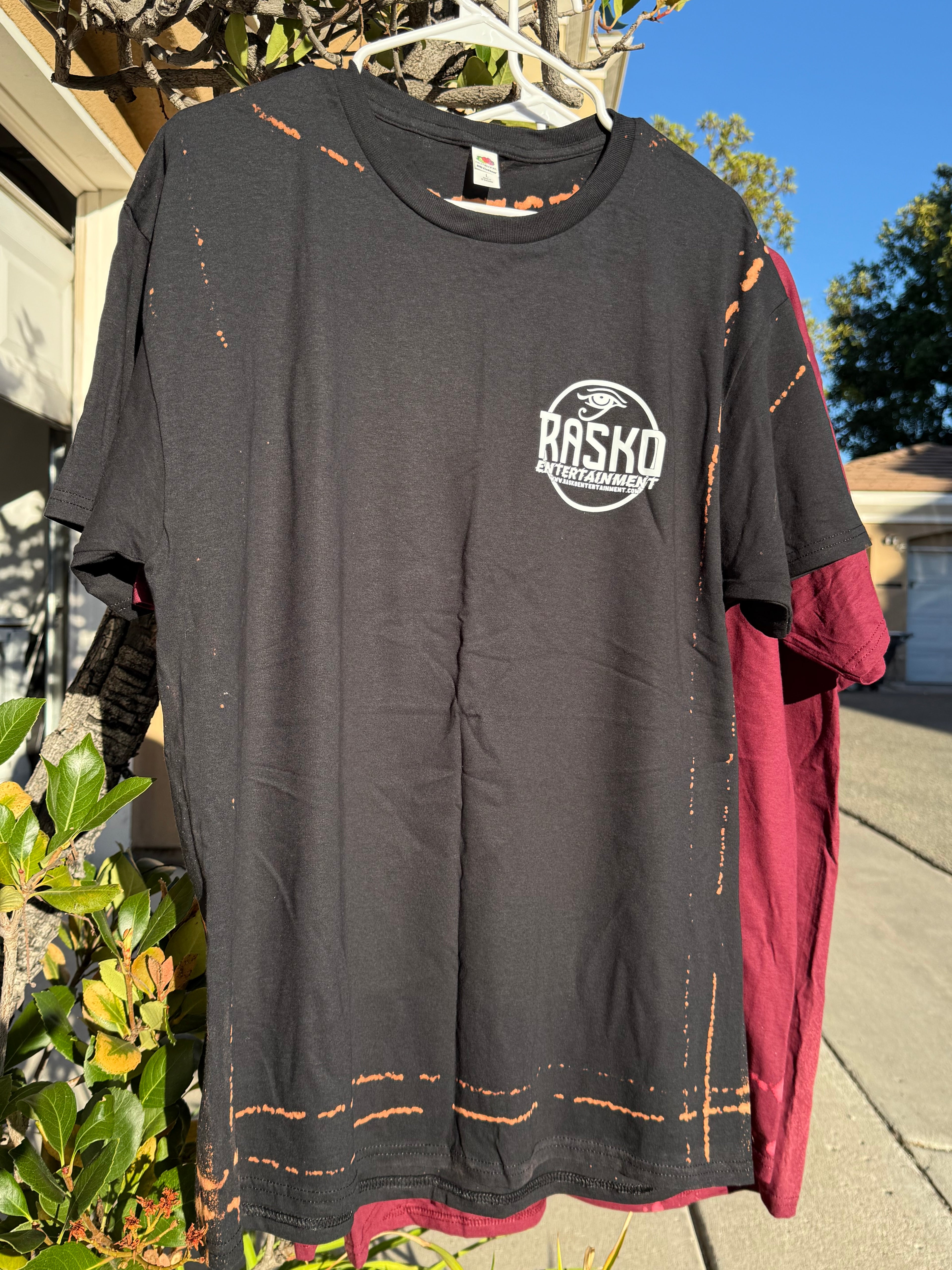 RASKO ENTERTAINMENT ''BLEACH BACK'' TEES (BLACK)