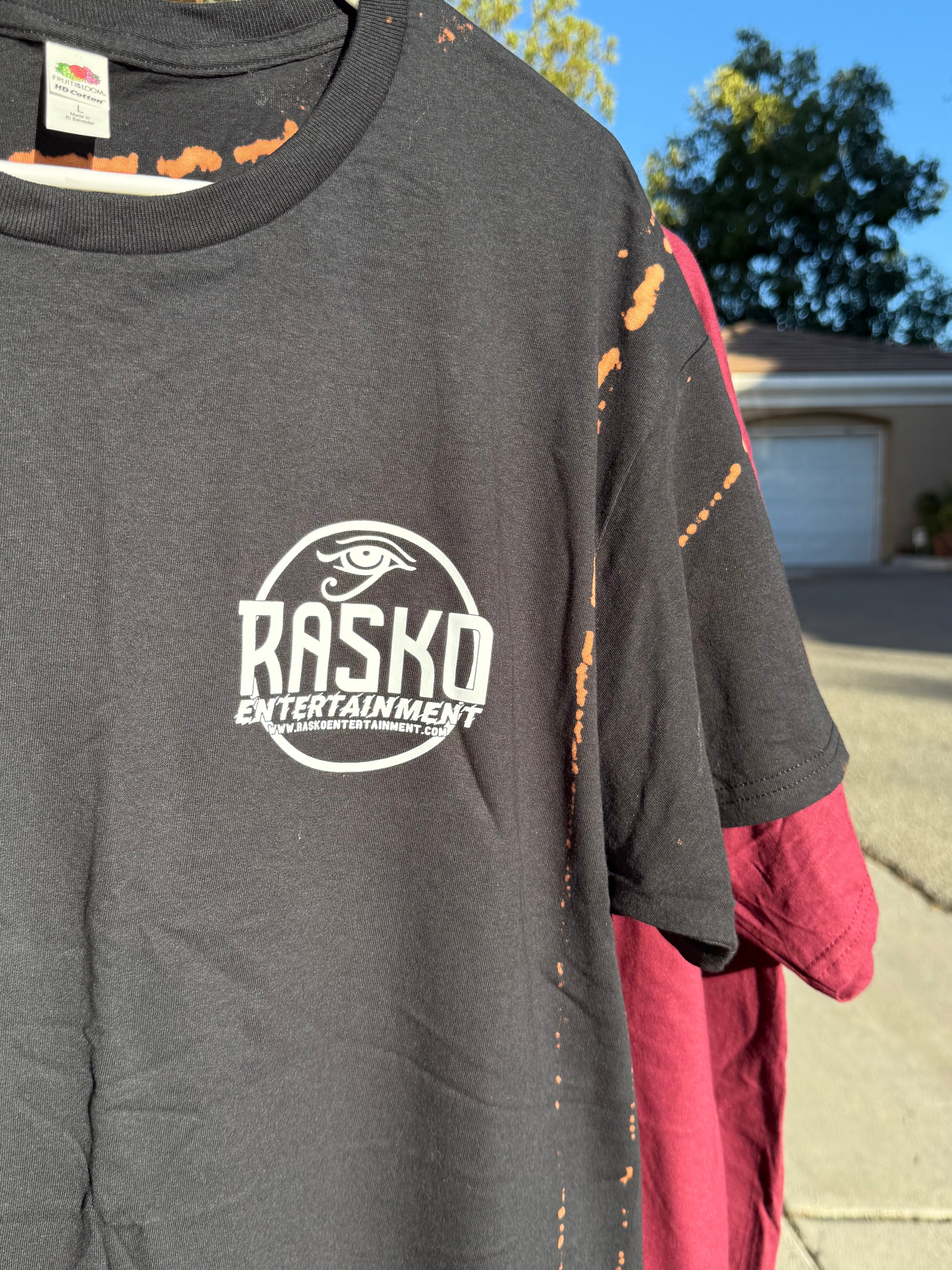 RASKO ENTERTAINMENT ''BLEACH BACK'' TEES (BLACK)